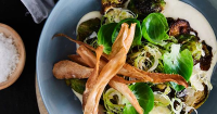 Aria Brisbane's fried Brussels sprouts, parsnips and ... image