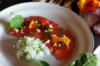 Salmon Carpaccio and Halibut Tartare Recipe - NYT Cooking image