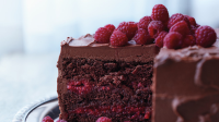 Chocolate-Raspberry Cake Recipe | Martha Stewart image