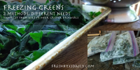How To Freeze Greens (Spinach, Kale, Collards, Swiss Chard ... image