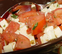 Mozzarella and Tomato Salad With Italian Basil Salad ... image