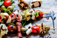 Italian Antipasto Skewers with Balsamic Reduction - Eating ... image