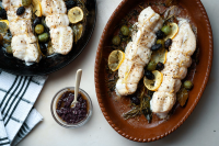 Monkfish Roasted With Herbs and Olives Recipe - NYT Cooking image