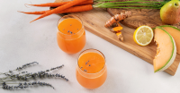 Cantaloupe Melon Juice with Pear & Lavender | Goodnature image