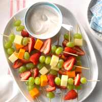 Fruit and Cheese Kabobs Recipe: How to Make It image