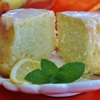 Lemon-Buttermilk Pound Cake with Aunt Evelyn's Lemon Glaz… image