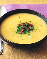 Potato and Cheddar-Cheese Soup Recipe - Quick from Scratch ... image