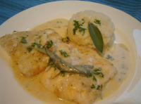 Fish with Sage and Garlic Sauce Recipe - Food.com image