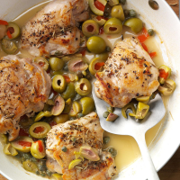 Skillet Chicken with Olives Recipe: How to Make It image