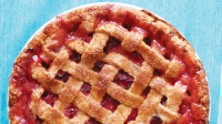 Rhubarb-Strawberry Lattice Pie Recipe | Martha Stewart image