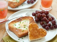 Heart-Shaped Egg-in-Hole | Just A Pinch Recipes image