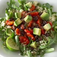 Black Beans & Avocado on Quinoa Recipe | EatingWell image