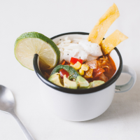 Single Serving Tortilla Soup Recipe - Molly Yeh | Food & Wine image