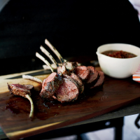 Slow-Grilled Rack of Lamb with Mustard and Herbs Recipe ... image