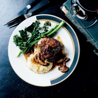 Beef Tenderloin Steaks with Mushroom Sauce Recipe - John ... image