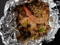 Ramen Shrimp Pouch Recipe | Alton Brown | Food Network image