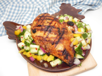 Grilled Chicken Breast with Cucumber and Pepper Relish ... image
