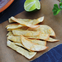 Baked Corn Tortilla Strips for Mexican Soups Recipe ... image