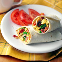 Bacon and Egg Breakfast Wraps Recipe | EatingWell image