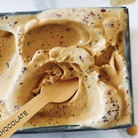 Coffee-Chocolate Ice Cream Recipe | MyRecipes image