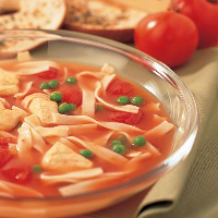 Chicken Noodle Soup with Fresh Tomatoes - Soup Recipes image