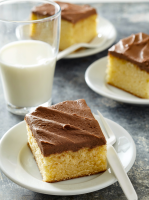 Yellow Cake with Chocolate Butter Frosting | Better Homes ... image