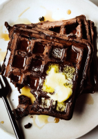 Dark Chocolate Waffles Recipe | Bon Appétit image