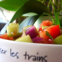 Tomato, Cucumber and Red Onion Salad with Mint Recipe ... image