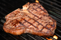 Grilled T-Bone Steaks Recipe | Epicurious image