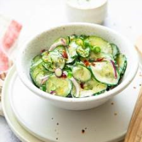 CUCUMBER SALAD WITH YOGURT AND DILL RECIPES