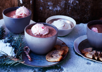 Hot-Cocoa Affogato with Peppermint Ice Cream Recipe | Bon ... image