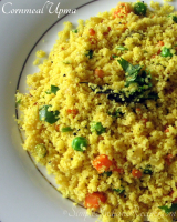 Cornmeal Upma - Cornmeal Kichadi | Simple Indian Recipes image
