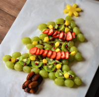 Christmas Tree Fruit Platter Recipe | Allrecipes image