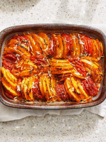 Potato-Tomato Gratin With Horseradish Recipe | Bon Appétit image