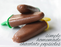 Simple homemade chocolate popsicles image