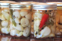 Pickled Garlic With Chili and Herbs Recipe - Food.com image