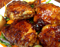 Aleppo Pepper and Apricot Glazed Chicken Thigh Recipe ... image