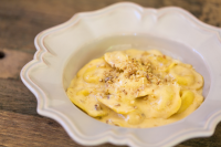 Walnut Ravioli in a Parmesan Cream Sauce Recipe | Sarah ... image