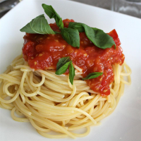SPAGHETTI SAUCE WITH STEWED TOMATOES RECIPES