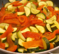 Sauteed Zucchini and Roasted Red Peppers Recipe - Food.com image