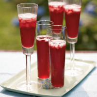 Champagne Pomegranate Cocktail Recipe | MyRecipes image