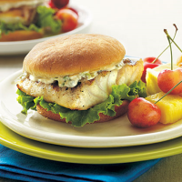 Grilled Grouper Sandwiches with Tartar Sauce Recipe ... image