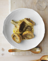 Artichokes Braised in Olive Oil Recipe | Martha Stewart image