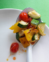 Sauteed Zucchini, Peppers, and Tomatoes Recipe | Martha ... image