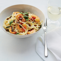 Lemon Spaghetti with Shrimp Recipe - Giada De Laurentiis ... image