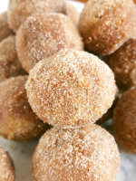 Mini Cinnamon Sugar Sour Cream Donut Muffins - Beat Bake Eat image