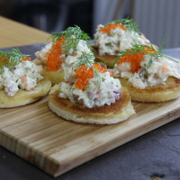 The Best Toast Skagen (Swedish Shrimp Toast) Recipe - Drop image