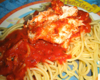Chicken Cutlet Parmesan With Tomato Sauce Recipe - Food.com image