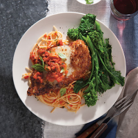 Chicken Parmesan with Spaghetti Recipe | MyRecipes image