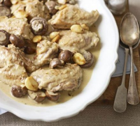 Chicken with sweet wine & garlic recipe | BBC Good Food image